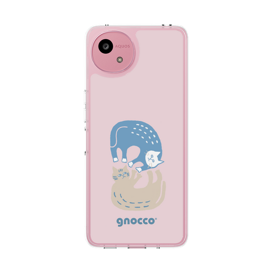 スリムプロテクションケース［ gnocco - 遊ぶ猫さんたち ］