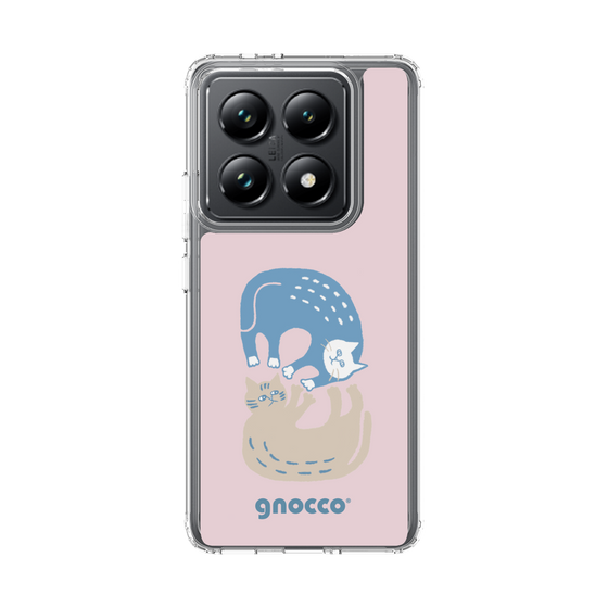 スリムプロテクションケース［ gnocco - 遊ぶ猫さんたち ］