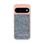 スリムプロテクションケース［ LAGUNAMOON - フラワーパターン - Dark blue ］