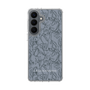 スリムプロテクションケース［ LAGUNAMOON - フラワーパターン - Dark blue ］