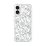 スリムプロテクションケース［ LAGUNAMOON - フラワーパターン - Clear×Grey ］