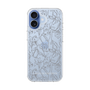 スリムプロテクションケース［ LAGUNAMOON - フラワーパターン - Clear×Grey ］