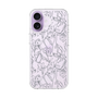 スリムプロテクションケース［ LAGUNAMOON - フラワーパターン - Clear×Grey ］