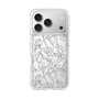 スリムプロテクションケース［ LAGUNAMOON - フラワーパターン - Clear×Grey ］