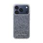 スリムプロテクションケース［ LAGUNAMOON - フラワーパターン - Clear×Grey ］