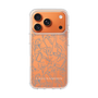 スリムプロテクションケース［ LAGUNAMOON - フラワーパターン - Clear×Grey ］