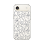スリムプロテクションケース［ LAGUNAMOON - フラワーパターン - Clear×Grey ］