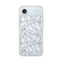 スリムプロテクションケース［ LAGUNAMOON - フラワーパターン - Clear×Grey ］