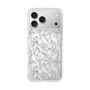 スリムプロテクションケース［ LAGUNAMOON - フラワーパターン - Clear×Grey ］