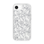 スリムプロテクションケース［ LAGUNAMOON - フラワーパターン - Clear×Grey ］
