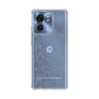 スリムプロテクションケース［ LAGUNAMOON - フワラーパターン - Clear×Grey ］