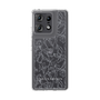 スリムプロテクションケース［ LAGUNAMOON - フワラーパターン - Clear×Grey ］