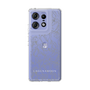 スリムプロテクションケース［ LAGUNAMOON - フワラーパターン - Clear×Grey ］