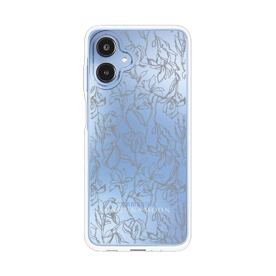 スリムプロテクションケース［ LAGUNAMOON - フワラーパターン - Clear×Grey ］