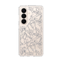 スリムプロテクションケース［ LAGUNAMOON - フラワーパターン - Clear×Grey ］