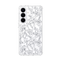 スリムプロテクションケース［ LAGUNAMOON - フラワーパターン - Clear×Grey ］