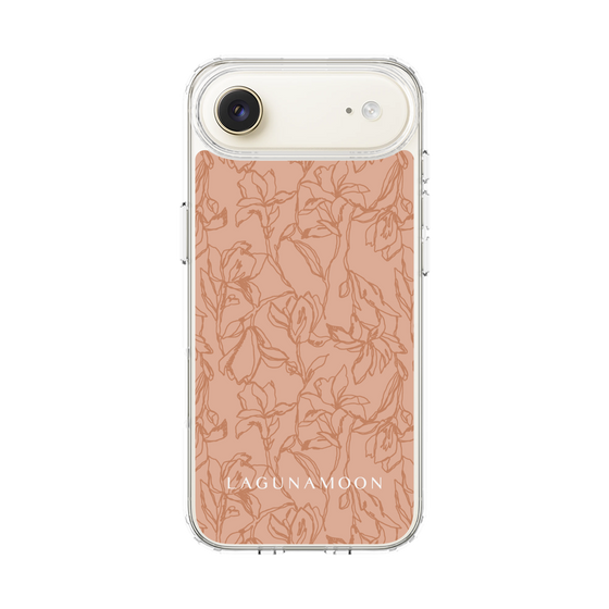 スリムプロテクションケース［ LAGUNAMOON - フラワーパターン - Orange ］