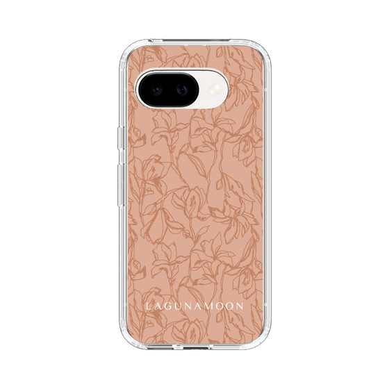 スリムプロテクションケース［ LAGUNAMOON - フワラーパターン - Orange ］