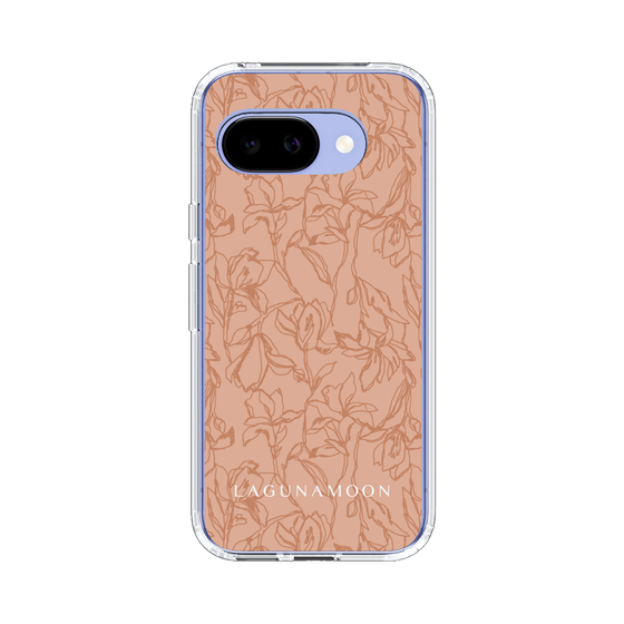 スリムプロテクションケース［ LAGUNAMOON - フワラーパターン - Orange ］