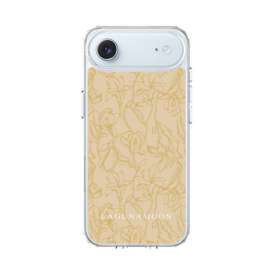 スリムプロテクションケース［ LAGUNAMOON - フラワーパターン - Yellow ］