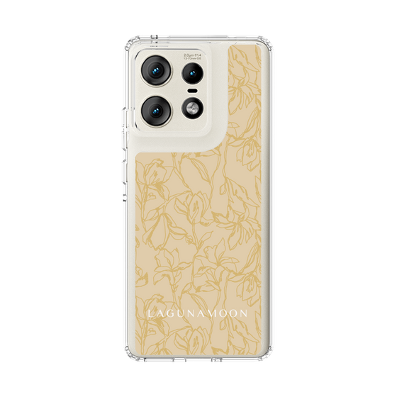 スリムプロテクションケース［ LAGUNAMOON - フワラーパターン - Yellow ］