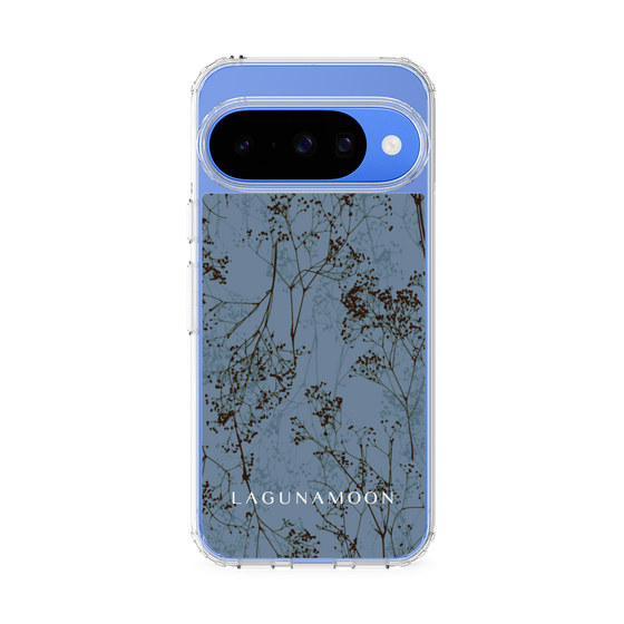 スリムプロテクションケース［ LAGUNAMOON - ボタニカル - Blue ］