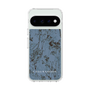 スリムプロテクションケース［ LAGUNAMOON - ボタニカル - Blue ］