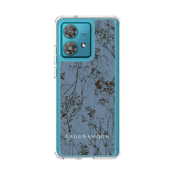 スリムプロテクションケース［ LAGUNAMOON - ボタニカル - Blue ］