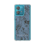 スリムプロテクションケース［ LAGUNAMOON - ボタニカル - Blue ］