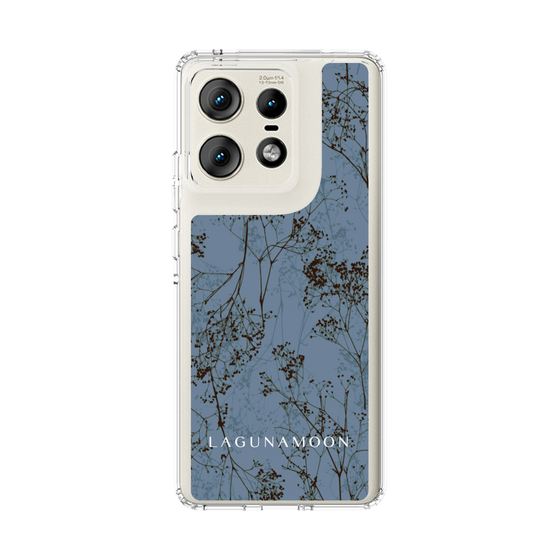 スリムプロテクションケース［ LAGUNAMOON - ボタニカル - Blue ］