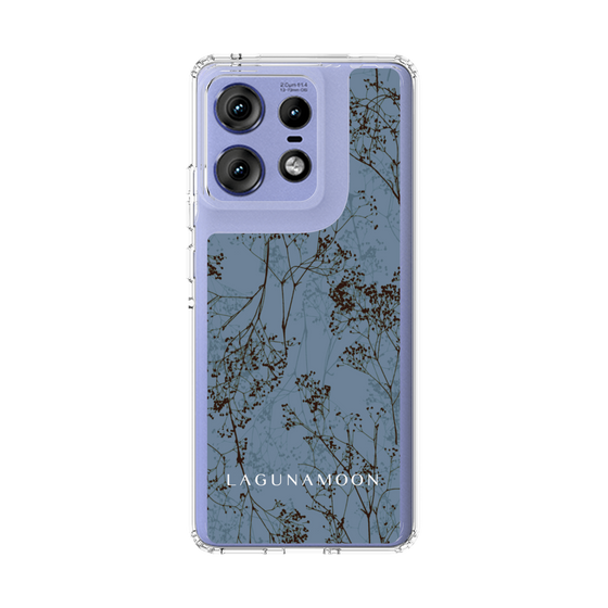 スリムプロテクションケース［ LAGUNAMOON - ボタニカル - Blue ］