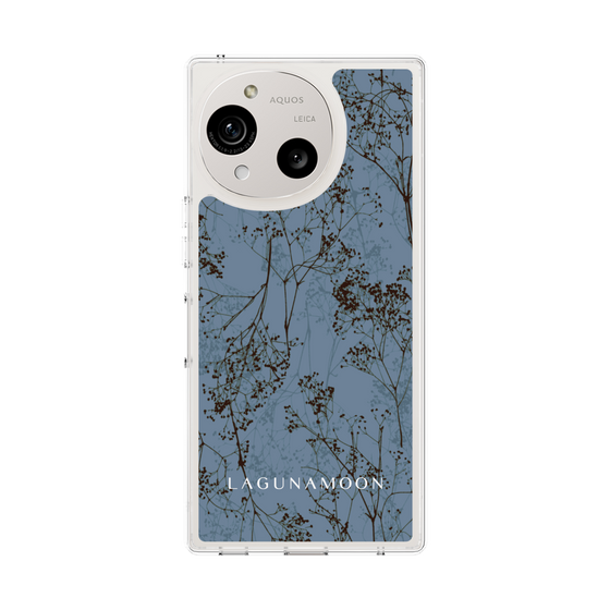 スリムプロテクションケース［ LAGUNAMOON - ボタニカル - Blue ］