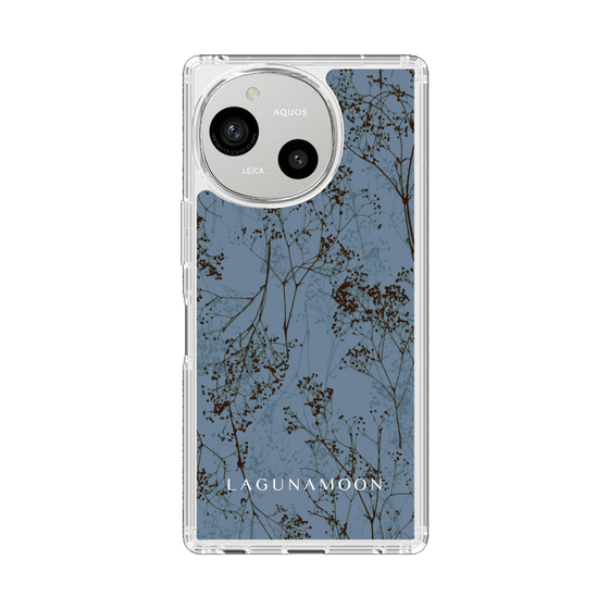 スリムプロテクションケース［ LAGUNAMOON - ボタニカル - Blue ］