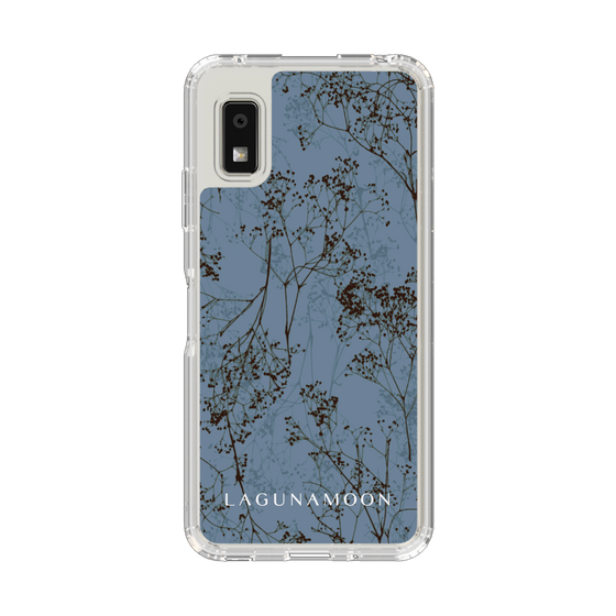スリムプロテクションケース［ LAGUNAMOON - ボタニカル - Blue ］