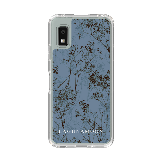 スリムプロテクションケース［ LAGUNAMOON - ボタニカル - Blue ］