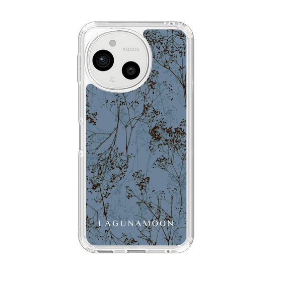 スリムプロテクションケース［ LAGUNAMOON - ボタニカル - Blue ］