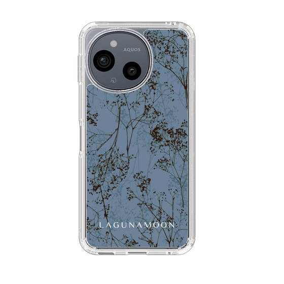 スリムプロテクションケース［ LAGUNAMOON - ボタニカル - Blue ］