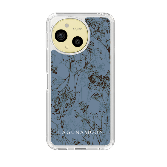 スリムプロテクションケース［ LAGUNAMOON - ボタニカル - Blue ］