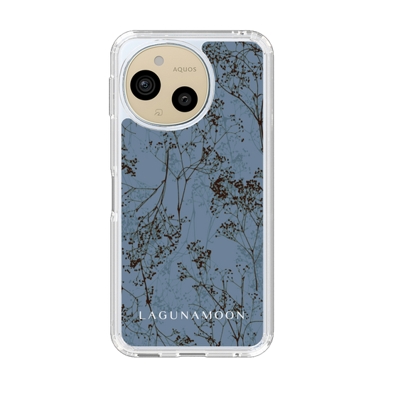 スリムプロテクションケース［ LAGUNAMOON - ボタニカル - Blue ］