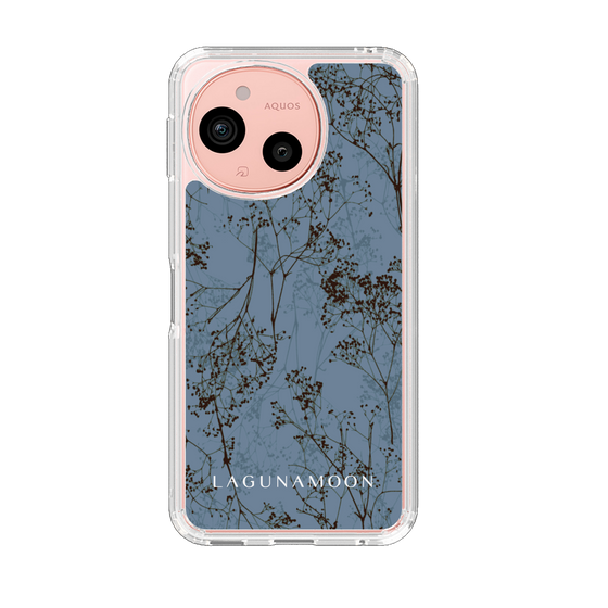 スリムプロテクションケース［ LAGUNAMOON - ボタニカル - Blue ］