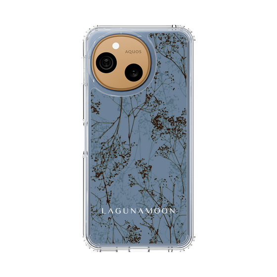 スリムプロテクションケース［ LAGUNAMOON - ボタニカル - Blue ］