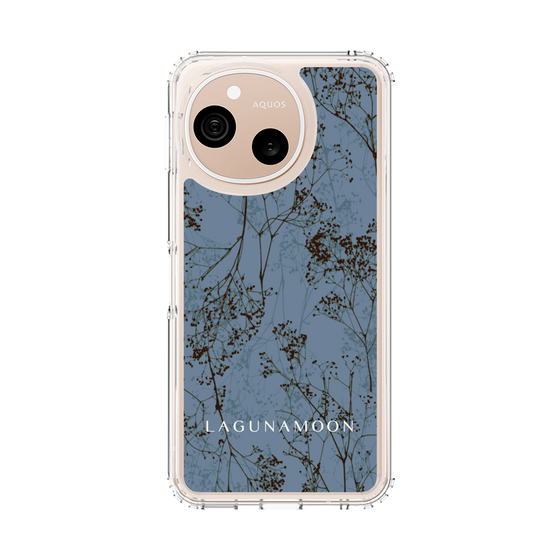 スリムプロテクションケース［ LAGUNAMOON - ボタニカル - Blue ］