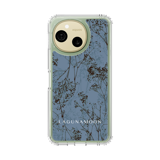 スリムプロテクションケース［ LAGUNAMOON - ボタニカル - Blue ］