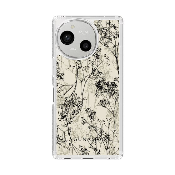 スリムプロテクションケース［ LAGUNAMOON - ボタニカル - Beige ］