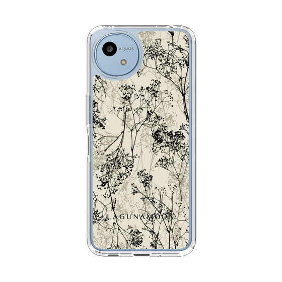 スリムプロテクションケース［ LAGUNAMOON - ボタニカル - Beige ］