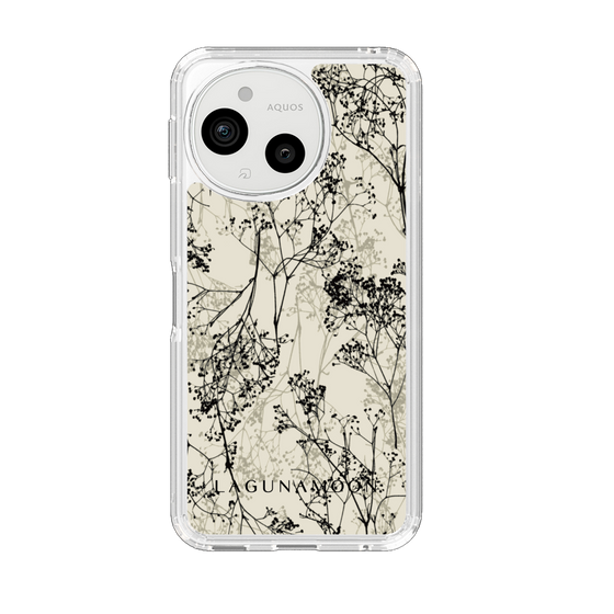 スリムプロテクションケース［ LAGUNAMOON - ボタニカル - Beige ］