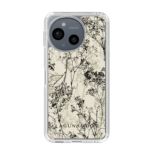 スリムプロテクションケース［ LAGUNAMOON - ボタニカル - Beige ］