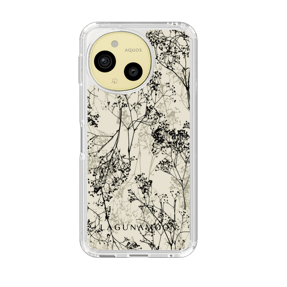 スリムプロテクションケース［ LAGUNAMOON - ボタニカル - Beige ］