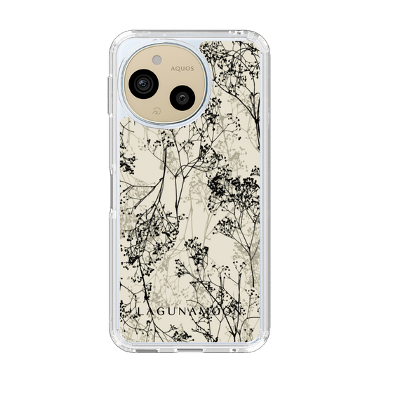 スリムプロテクションケース［ LAGUNAMOON - ボタニカル - Beige ］