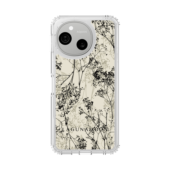 スリムプロテクションケース［ LAGUNAMOON - ボタニカル - Beige ］